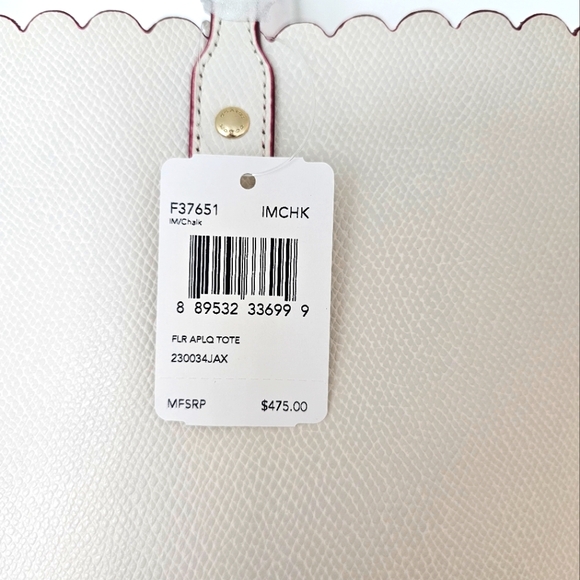 Coach NWT Chalk Color Applique Tote - Picture 7 of 11